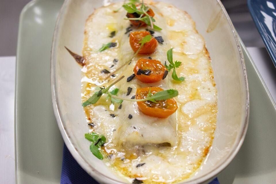 Los canelones de ternera Wayu, especialidad de El Mosaic.