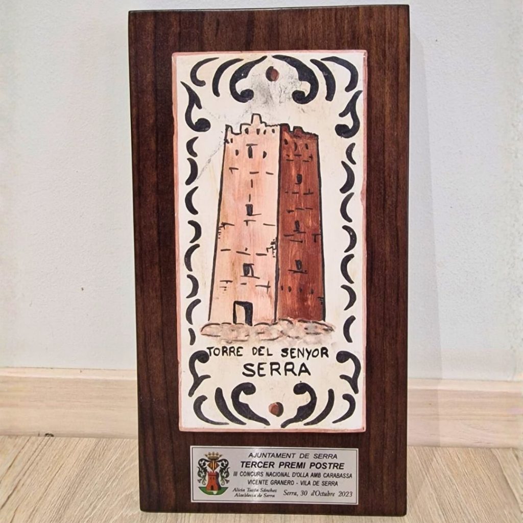 Premio de tercer postre El Mosaic en el Concurs Nacional d’Olla amb Carabassa 2023.